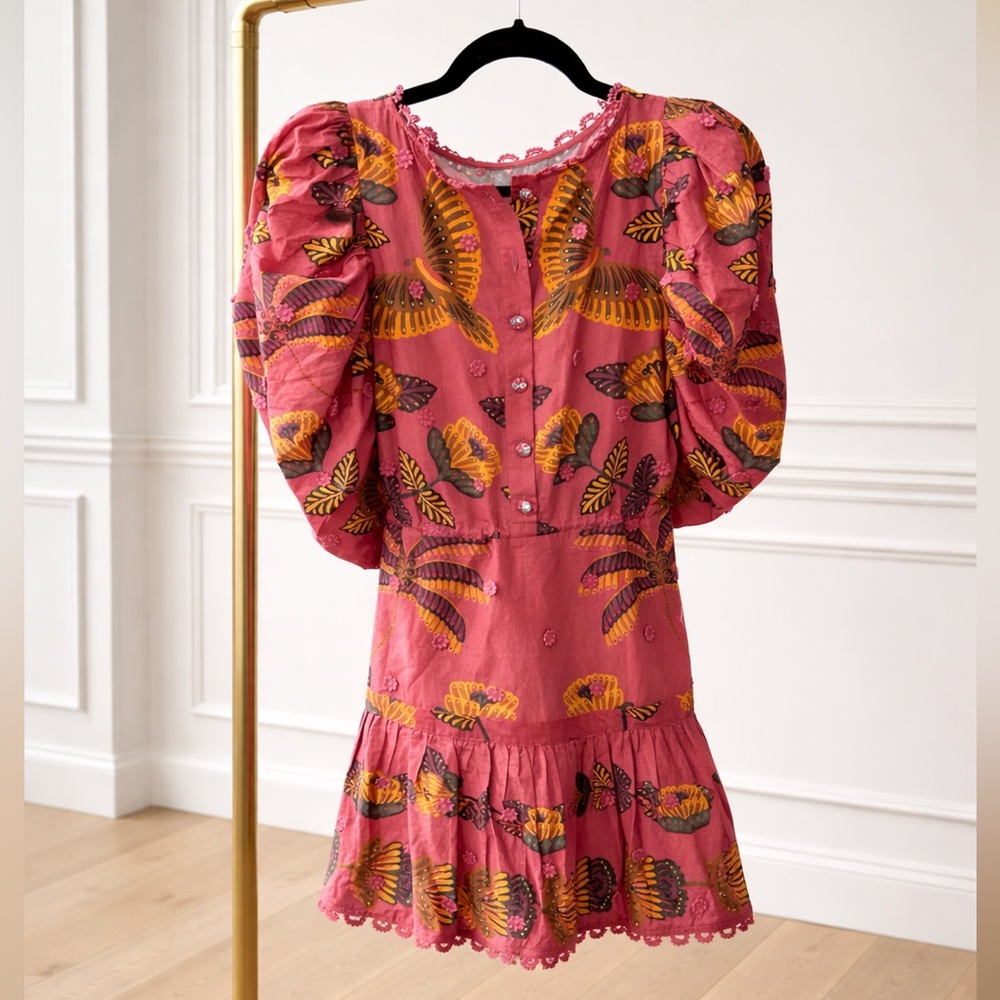 ✨ Farm Rio Butterfly Floral Mini Dress ✨ - Picture 3 of 7